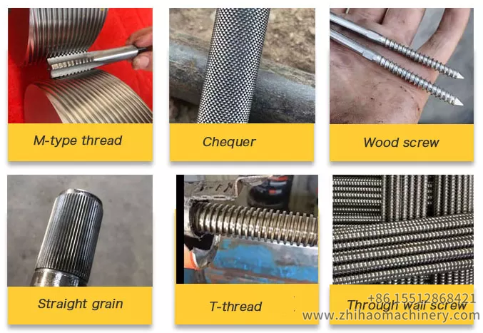 thread rolling machine process work, zhihaomachinery