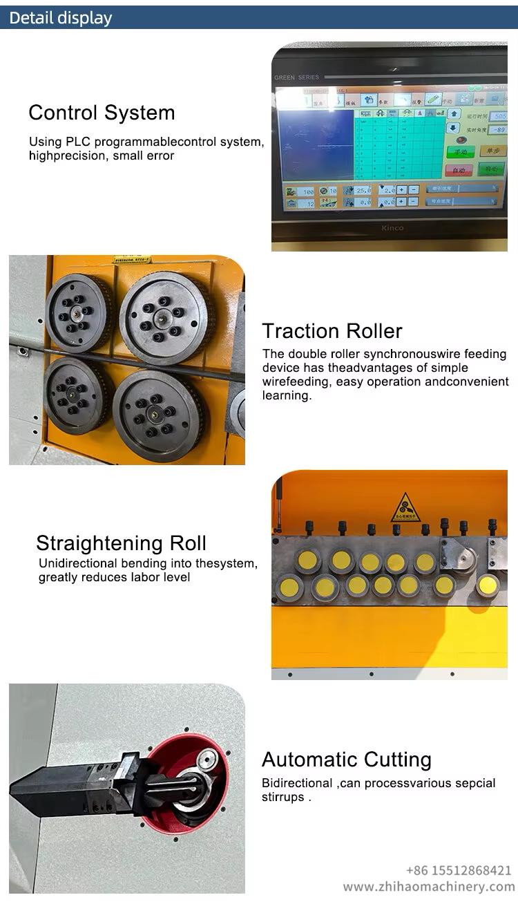 ribbed wire stirrup bending machine, zhihaomachinery